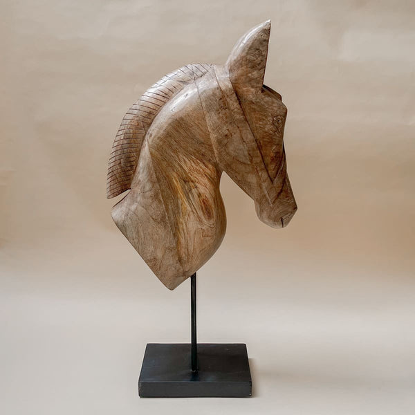 Edit House & Home-Home Artisan Gustav Wooden Horse Sculpture - Shop Cult Modern