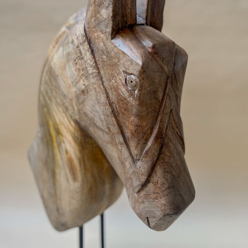 Edit House & Home-Home Artisan Gustav Wooden Horse Sculpture - Shop Cult Modern