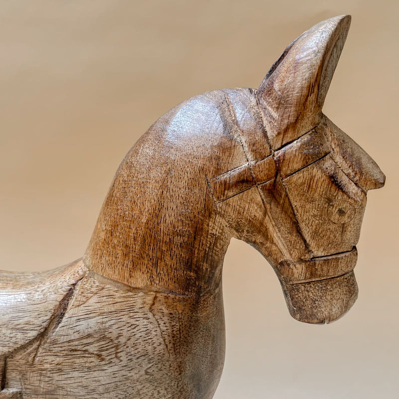 Edit House & Home-Home Artisan Leopold Wooden Horse Sculpture (Small) - Shop Cult Modern