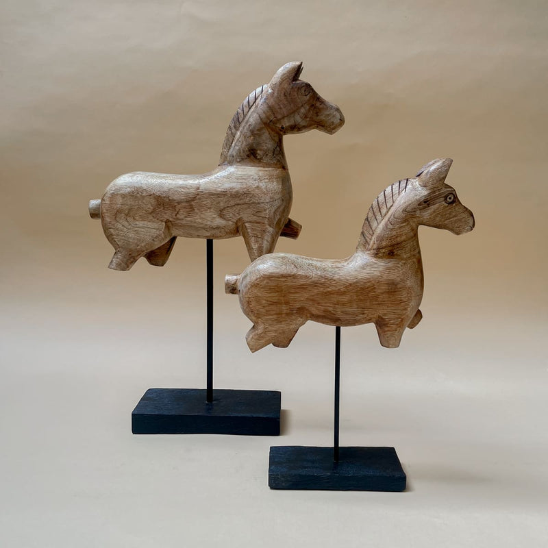 Edit House & Home-Home Artisan Nicholas Wooden Horse Sculpture (Small) - Shop Cult Modern