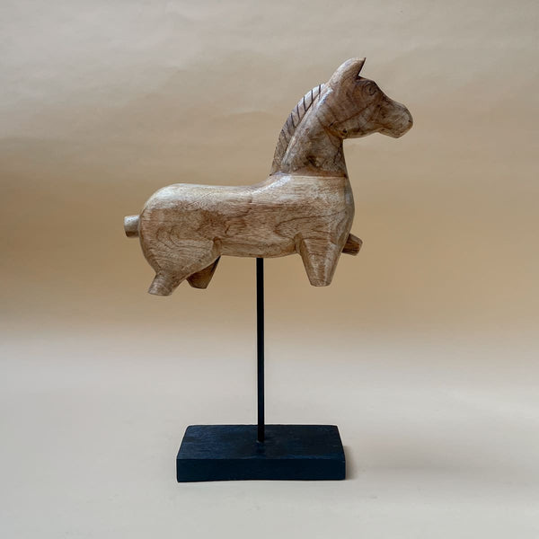 Edit House & Home-Home Artisan Nicholas Wooden Horse Sculpture (Large) - Shop Cult Modern