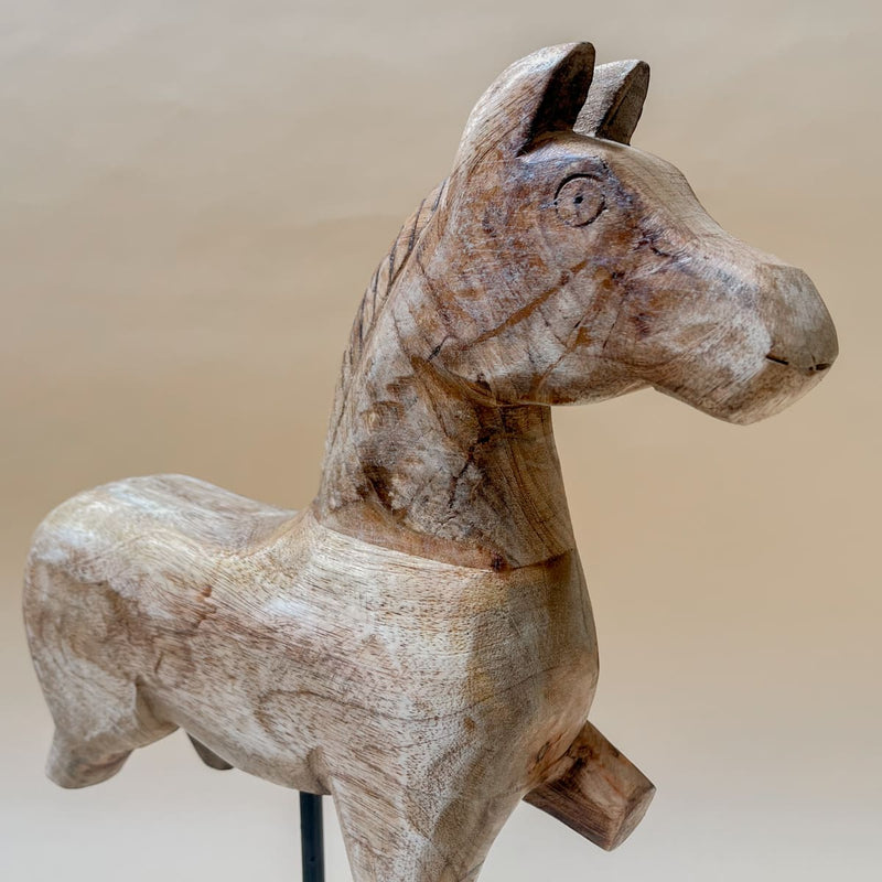 Edit House & Home-Home Artisan Nicholas Wooden Horse Sculpture (Large) - Shop Cult Modern