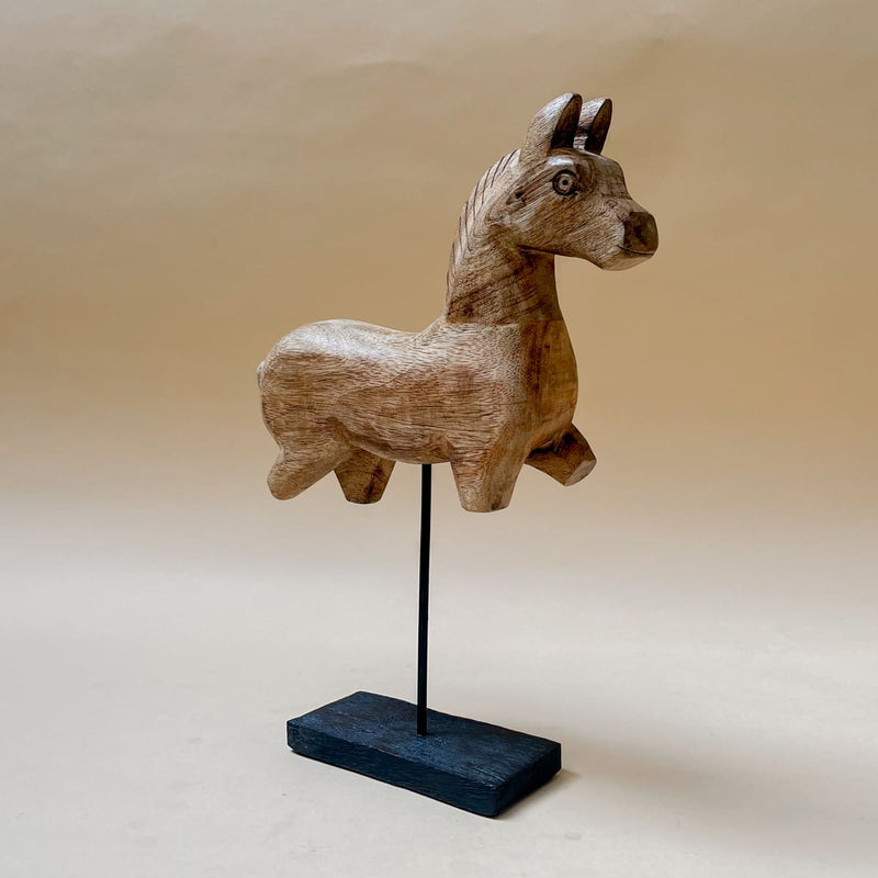 Edit House & Home-Home Artisan Nicholas Wooden Horse Sculpture (Small) - Shop Cult Modern