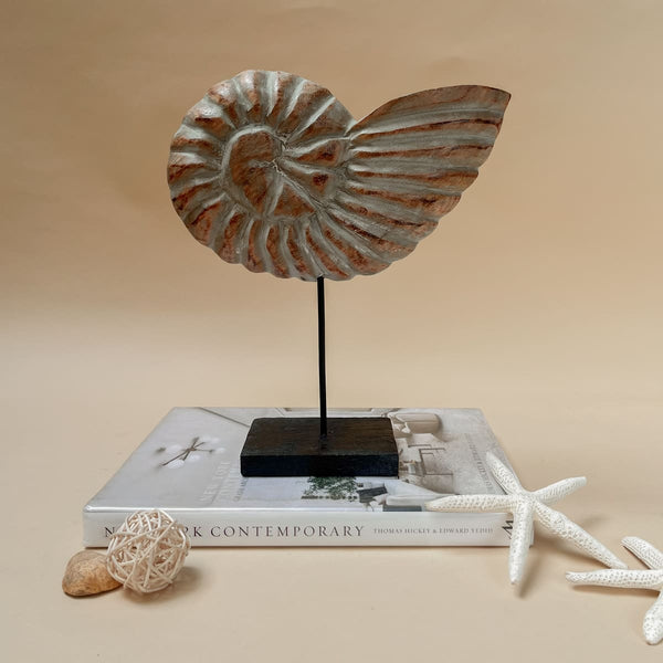 Edit House & Home-Home Artisan Serena Nautical Shell Wooden Sculpture - Shop Cult Modern