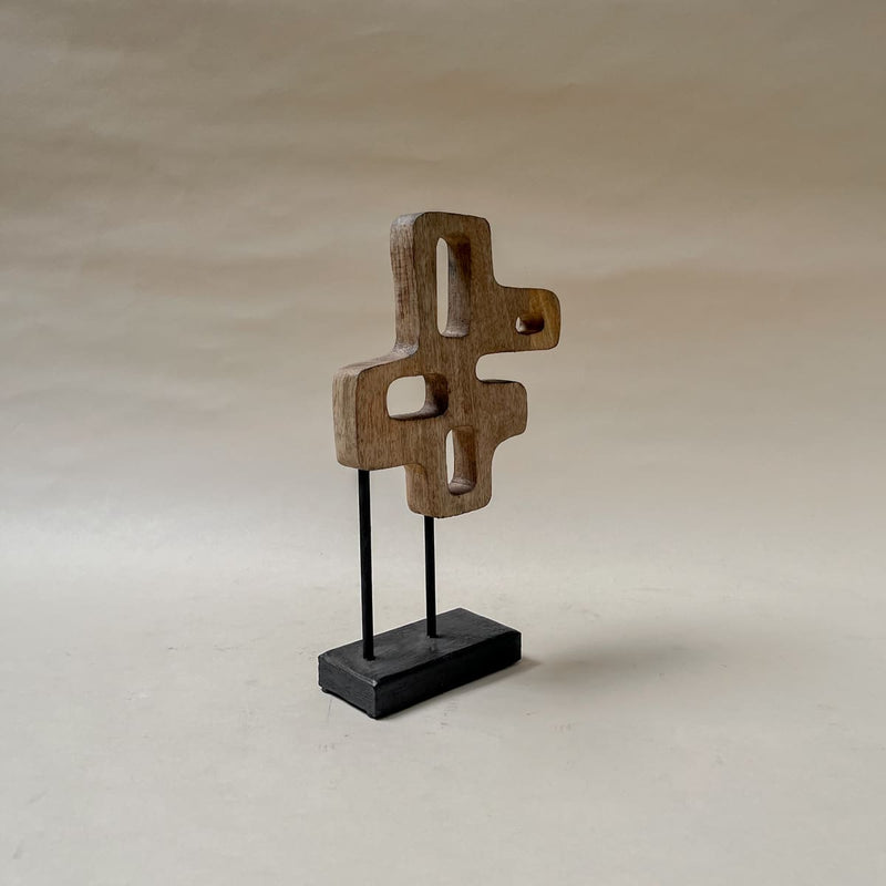 Edit House & Home-Home Artisan Abstract Wooden Sculpture (Small) - Shop Cult Modern
