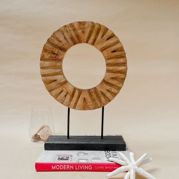 Edit House & Home-Home Artisan Fendor Wooden Medallion Sculpture - Shop Cult Modern