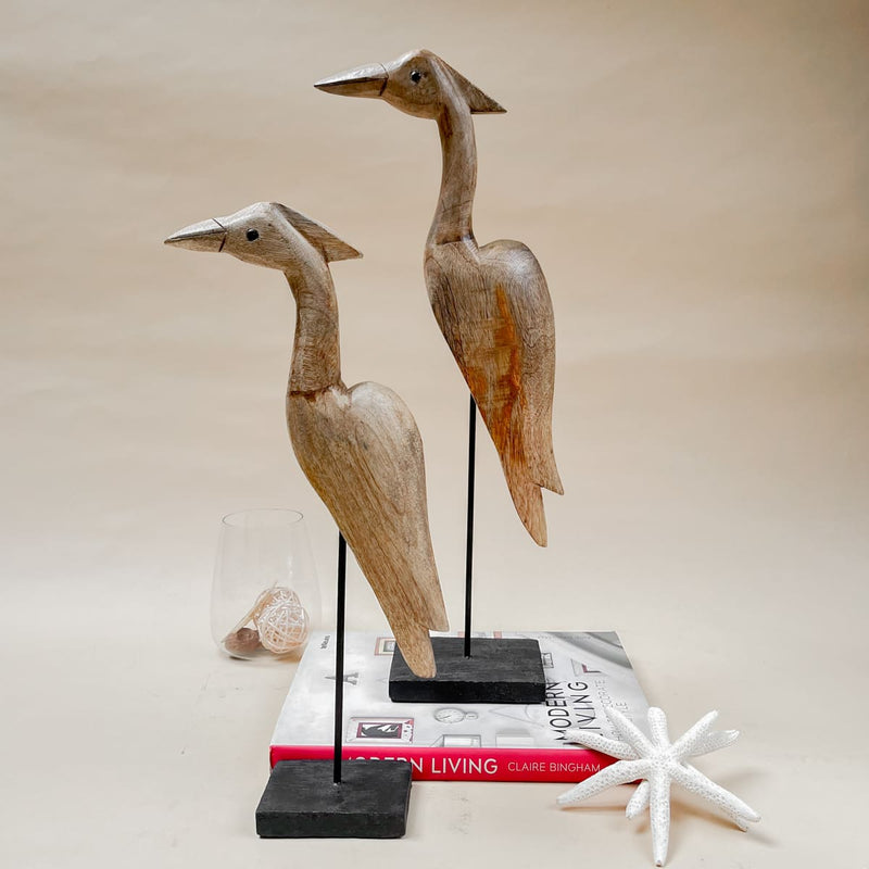 Edit House & Home-Home Artisan Emmeline Wooden Bird Sculpture (Large) - Shop Cult Modern