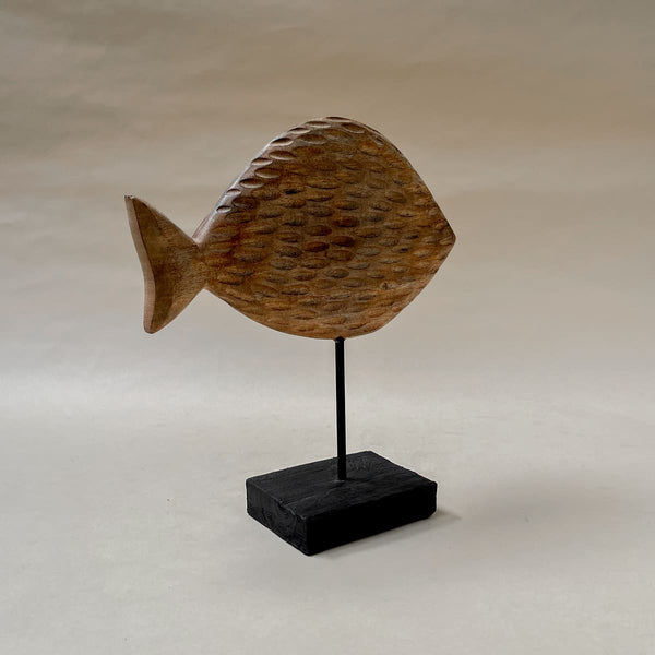 Edit House & Home-Home Artisan Cavendish Wooden Fish Sculpture (Large) - Shop Cult Modern