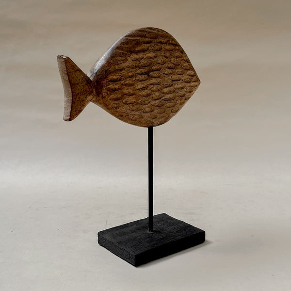 Edit House & Home-Home Artisan Cavendish Wooden Fish Sculpture (Small) - Shop Cult Modern