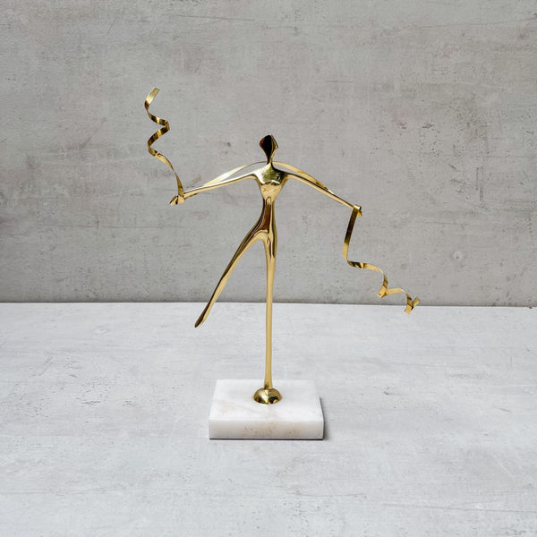 Edit House & Home-Home Artisan Golden Ballet of Silk Brass Sculpture - Shop Cult Modern