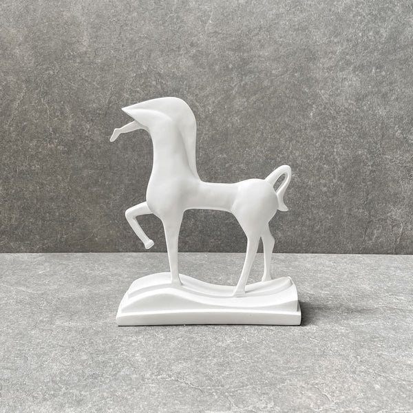 Edit House & Home-Home Artisan Artemis White Horse Sculpture - Shop Cult Modern
