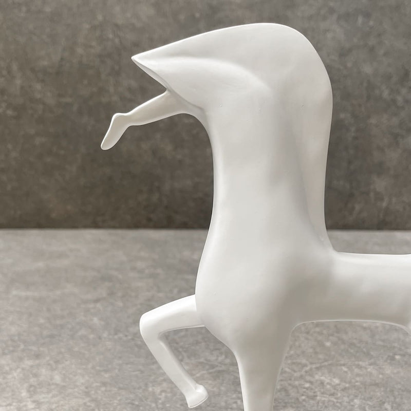 Edit House & Home-Home Artisan Artemis White Horse Sculpture - Shop Cult Modern