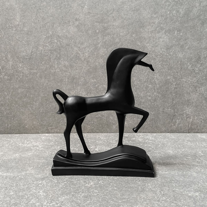 Edit House & Home-Home Artisan Artemis Black Horse Sculpture - Shop Cult Modern