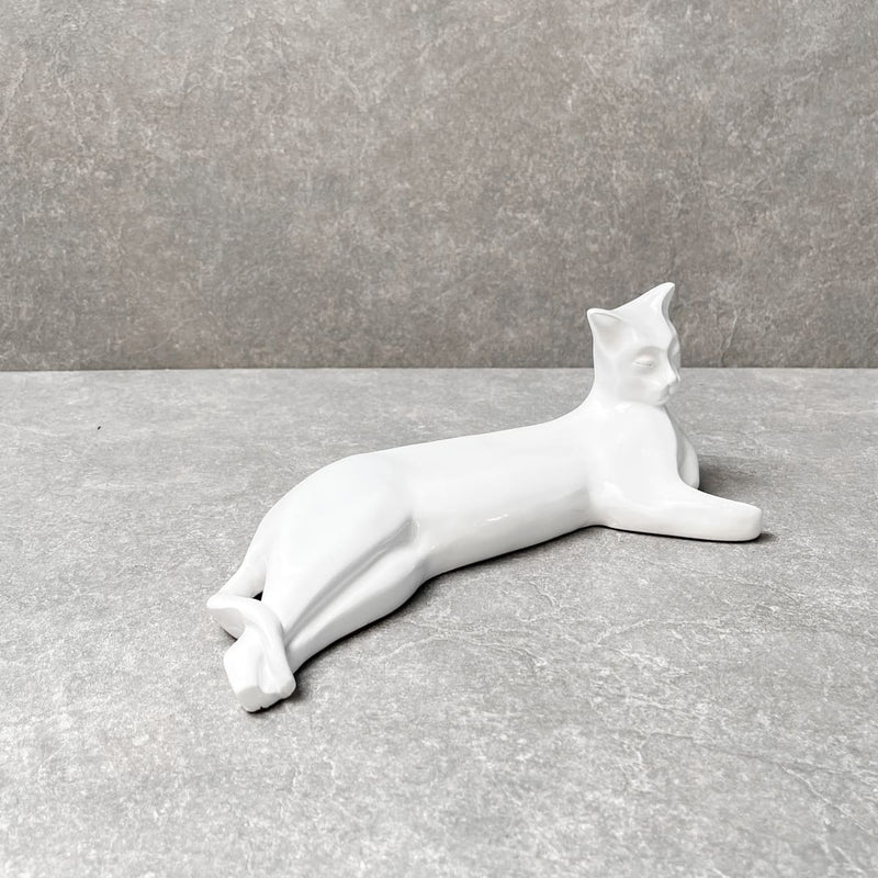 Edit House & Home-Home Artisan Milo White Cat Sculpture - Shop Cult Modern