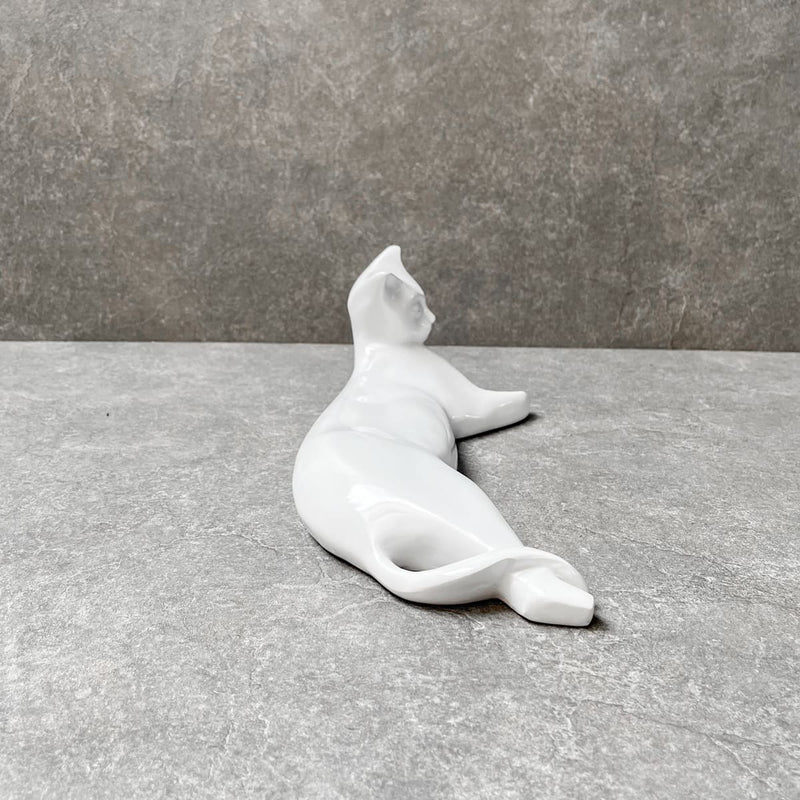 Edit House & Home-Home Artisan Milo White Cat Sculpture - Shop Cult Modern