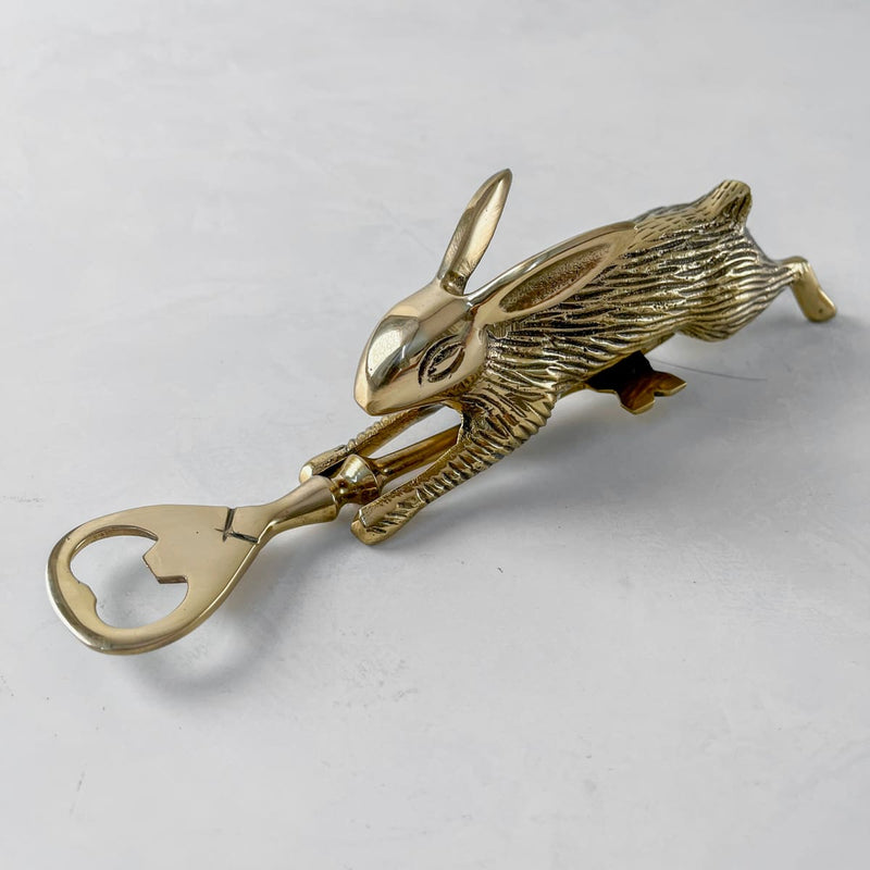 Home Artisan Chester Brass Rabbit Bottle Opener - Shop Cult Modern