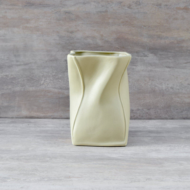 Home Artisan Laurits Beige Ceramic Bag Vase - Shop Cult Modern