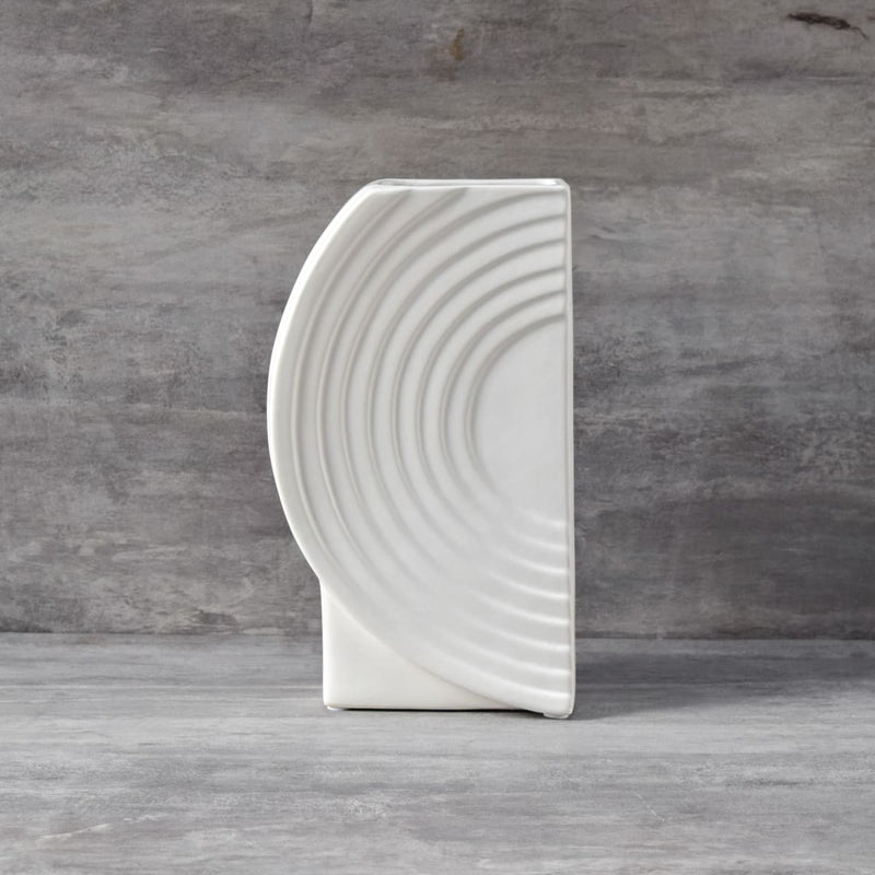 Home Artisan Kenneth White Ceramic Vase - Shop Cult Modern