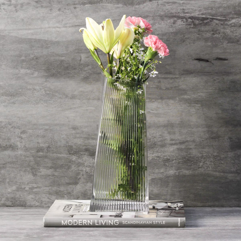 Home Artisan Carter Clear Glass Vase - Shop Cult Modern