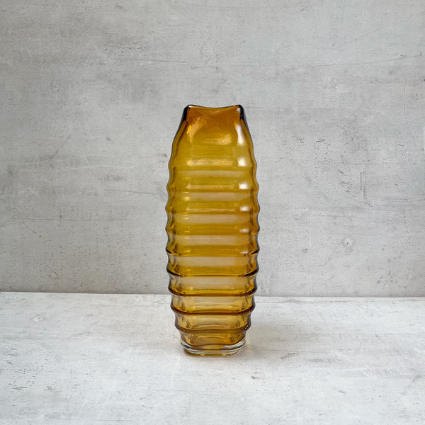 Edit House & Home-Home Artisan Caylee Amber Glass Vase (Large) - Shop Cult Modern