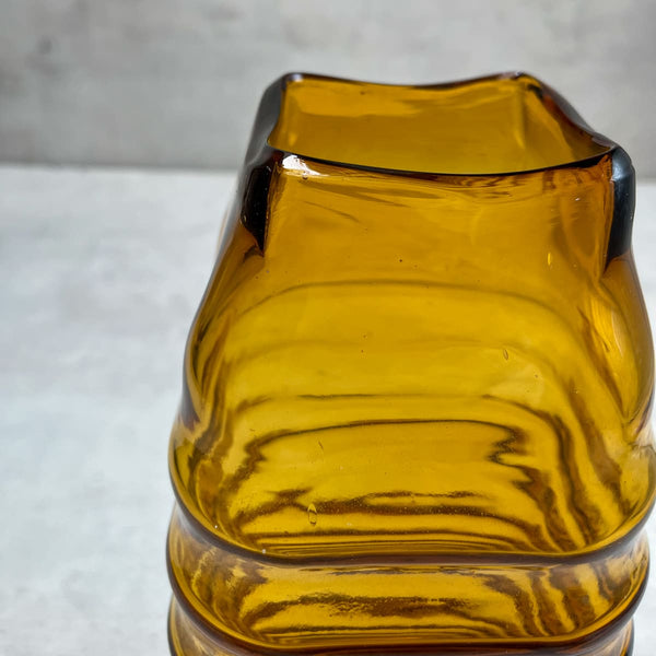 Edit House & Home-Home Artisan Caylee Amber Glass Vase (Large) - Shop Cult Modern