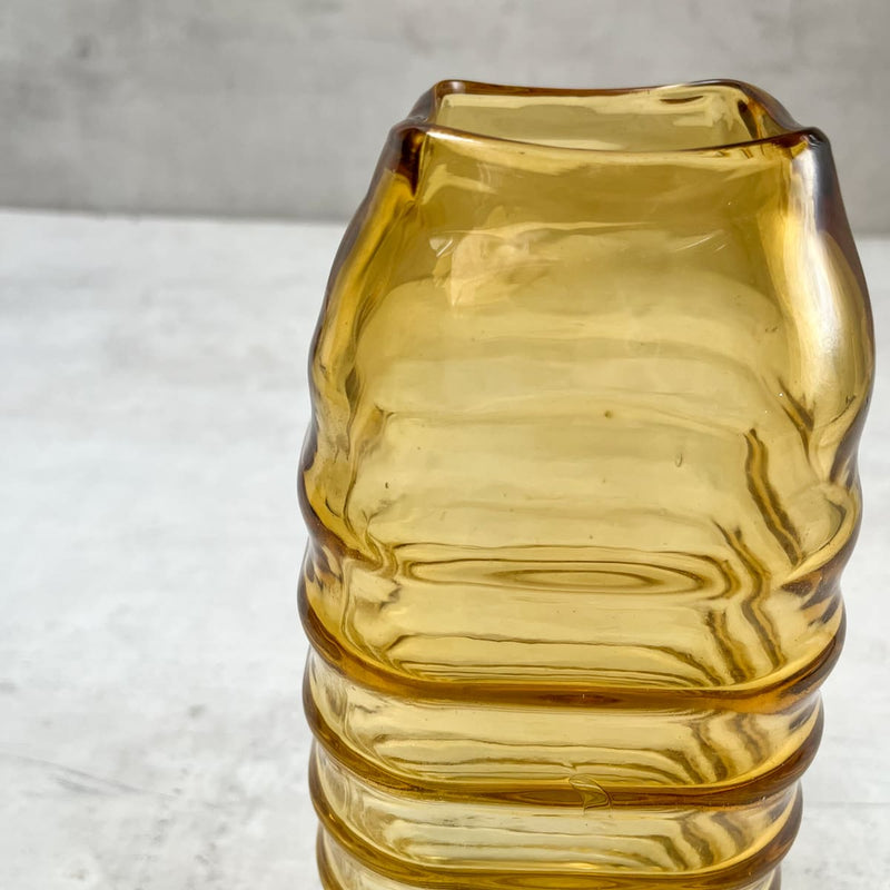 Edit House & Home-Home Artisan Caylee Amber Glass Vase (Small) - Shop Cult Modern