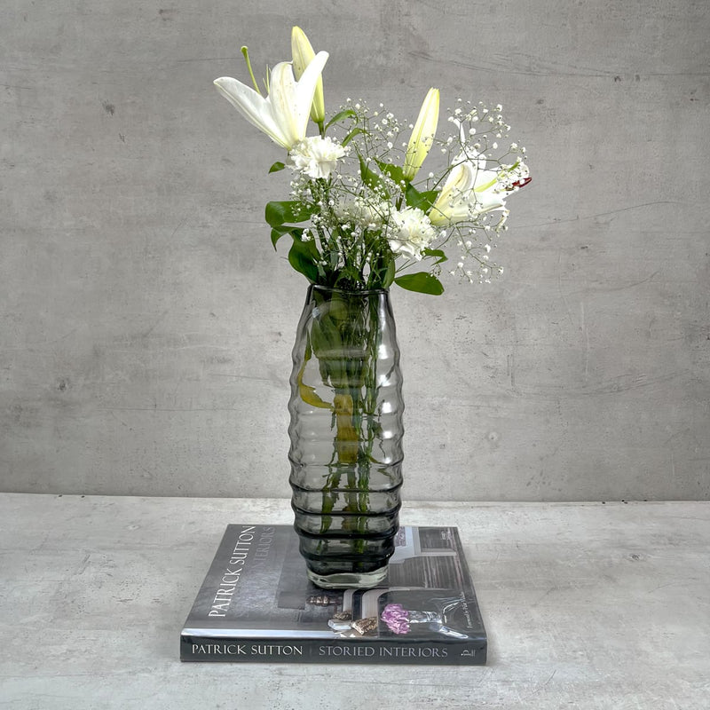 Edit House & Home-Home Artisan Hudson Smoky Glass Vase (Large) - Shop Cult Modern