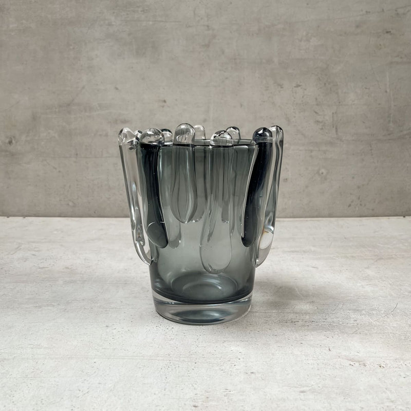 Edit House & Home-Home Artisan Leandra Smoky Opulent Glass Vase (Small) - Shop Cult Modern