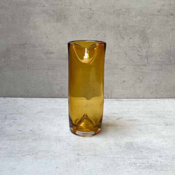 Edit House & Home-Home Artisan Varick Amber Opulent Glass Vase - Shop Cult Modern