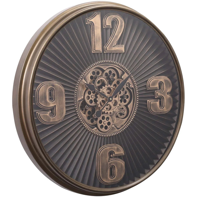 Edit House & Home-Home Artisan Shavez Metal Wall Clock - Shop Cult Modern