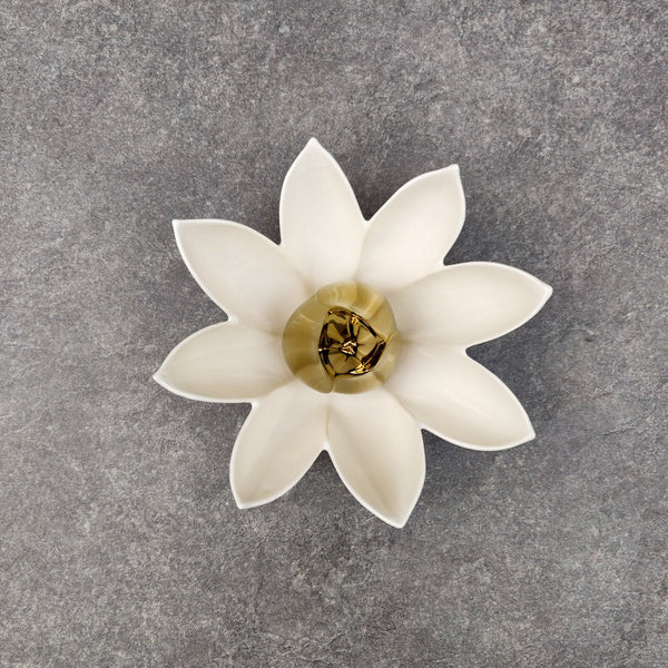 Home Artisan Lotus Flower Ceramic Wall Sculptures - Small - Shop Cult Modern