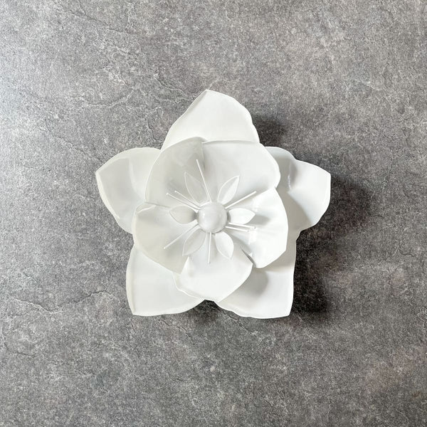 Home Artisan Calston White Poppy Flower Wall Sculpture - Small - Shop Cult Modern