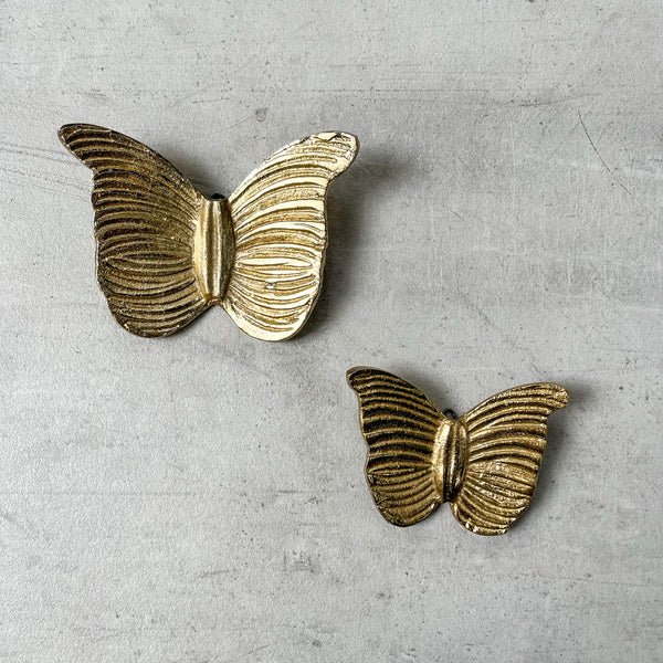 Edit House & Home-Home Artisan Alexandra Metal Butterfly Wall Sculpture (Gold)  Set of 2 - Shop Cult Modern