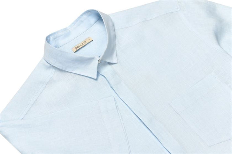 Perona   -   Mens-Shirts-Shirts-Ian-Pma-Ss24-314-S-Light Blue - Shop Cult Modern