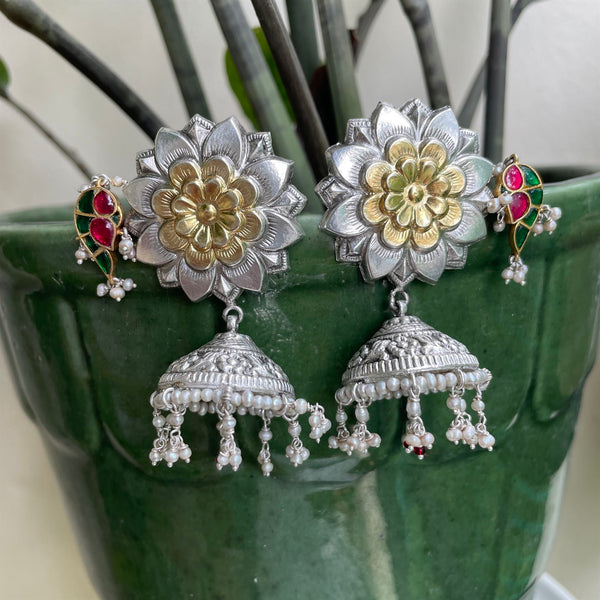 Sheetal Zaveri   I   Nitya Earrings Hancrafted Earrings, Natural pearls used.  SZ-E53 - Shop Cult Modern