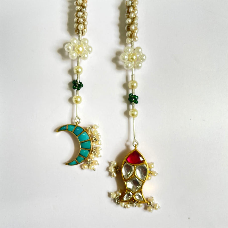 Sheetal Zaveri   I   Aksha Choker Hancrafted Earrings, Natural pearls used.  SZ-C33 - Shop Cult Modern