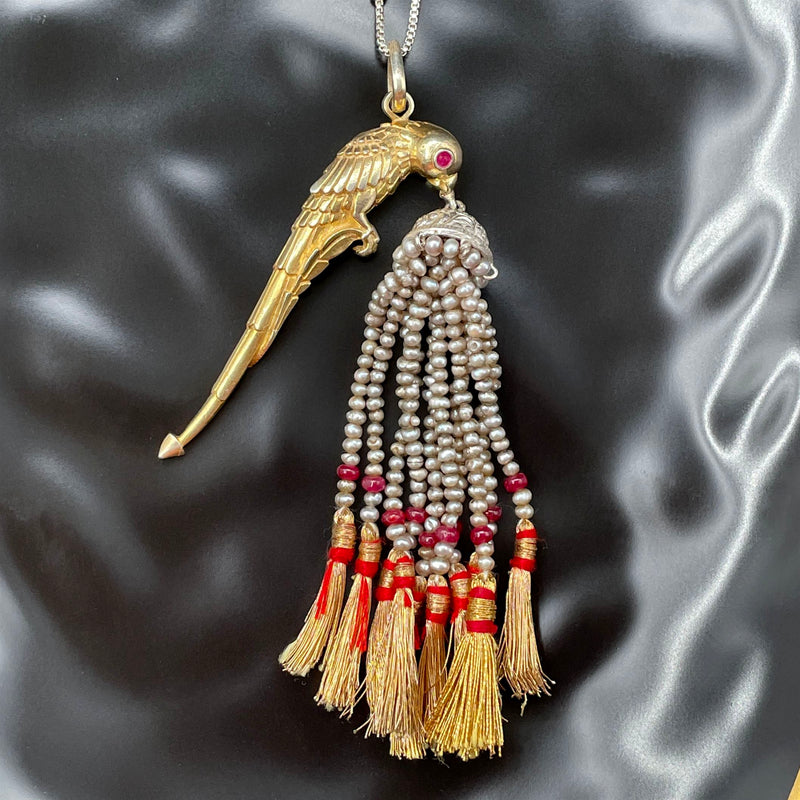 Sheetal Zaveri   I   Ava Chain Hancrafted Earrings, Natural pearls used.  SZ-CH9 - Shop Cult Modern
