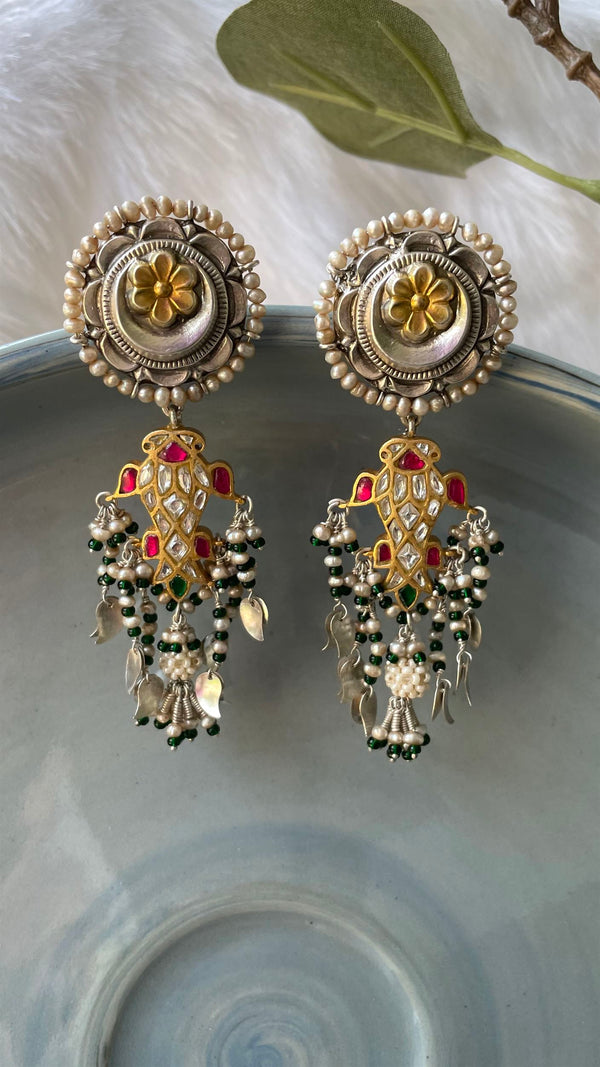 Sheetal Zaveri   I   Ana Earrings Hancrafted Earrings, Natural pearls used.  SZ-E92 - Shop Cult Modern