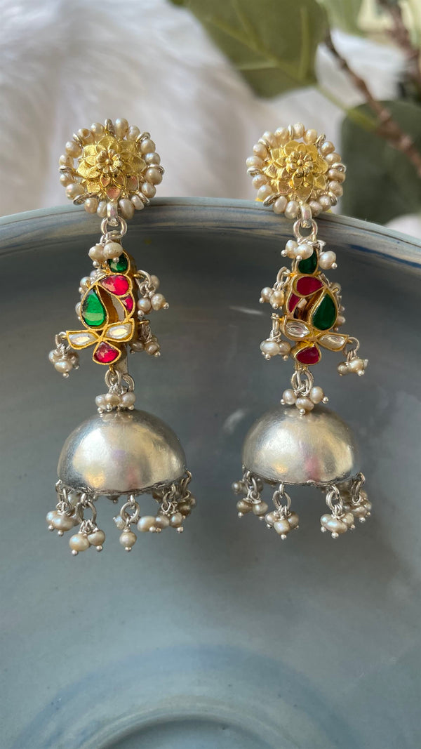 Sheetal Zaveri   I   Meena Earrings Hancrafted Earrings, Natural pearls used.  SZ-E59 - Shop Cult Modern