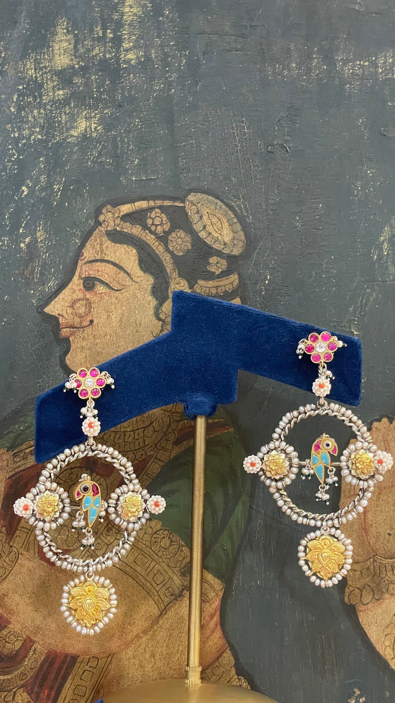 Sheetal Zaveri   I   Alia Earrings Hancrafted Earrings, Natural pearls used.  SZ-E95 - Shop Cult Modern