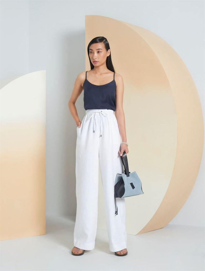 Perona   -   Womens-Bottoms-Trousers & Denims -Jeaselle-Pwa-Ss21-510-24-White - Shop Cult Modern