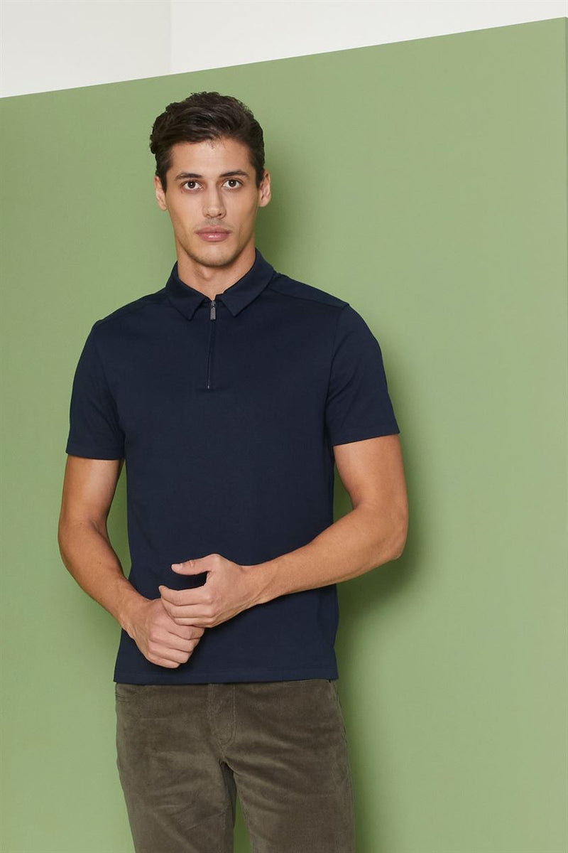 Perona   I   Mens-Thirts & Polos -Polos -Jose-Pma-Fv21-317-Navy  AS8072 - Shop Cult Modern