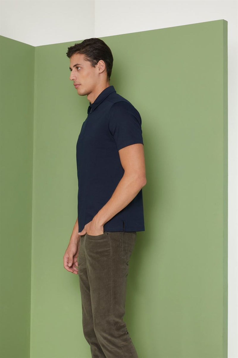 Perona   I   Mens-Thirts & Polos -Polos -Jose-Pma-Fv21-317-Navy  AS8072 - Shop Cult Modern