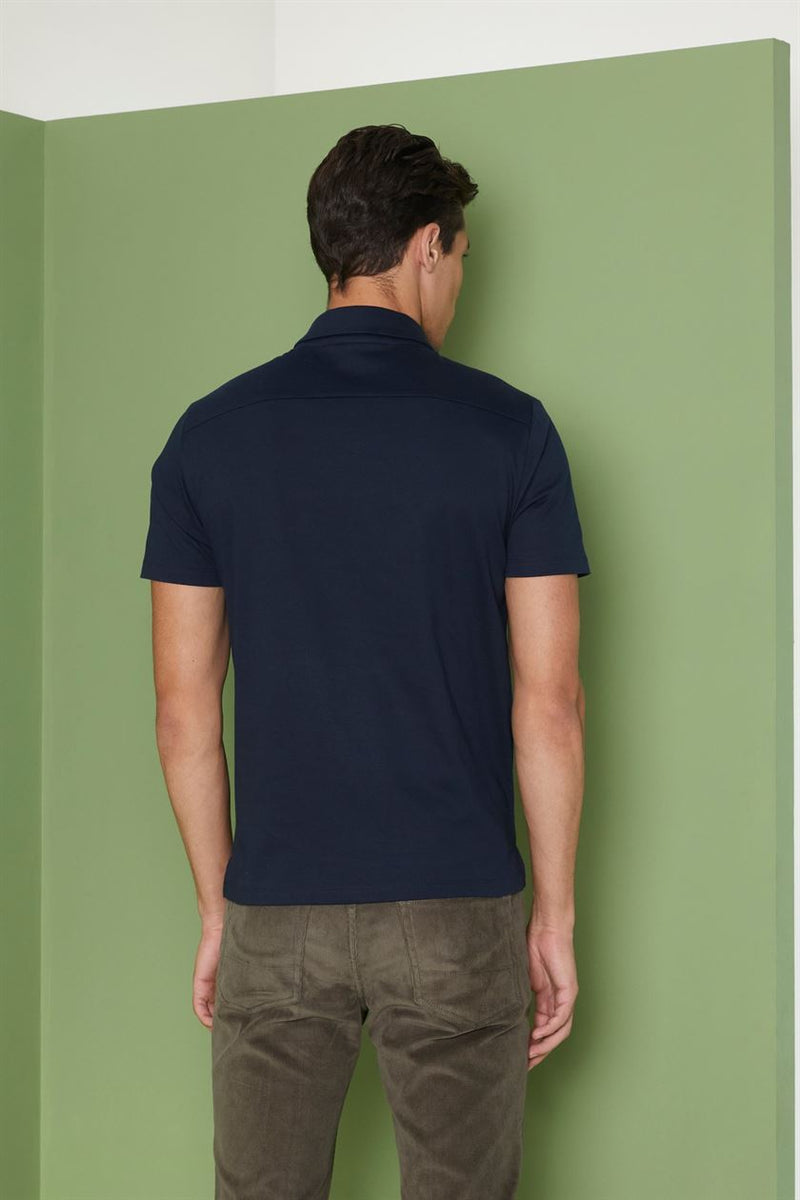 Perona   I   Mens-Thirts & Polos -Polos -Jose-Pma-Fv21-317-Navy  AS8072 - Shop Cult Modern