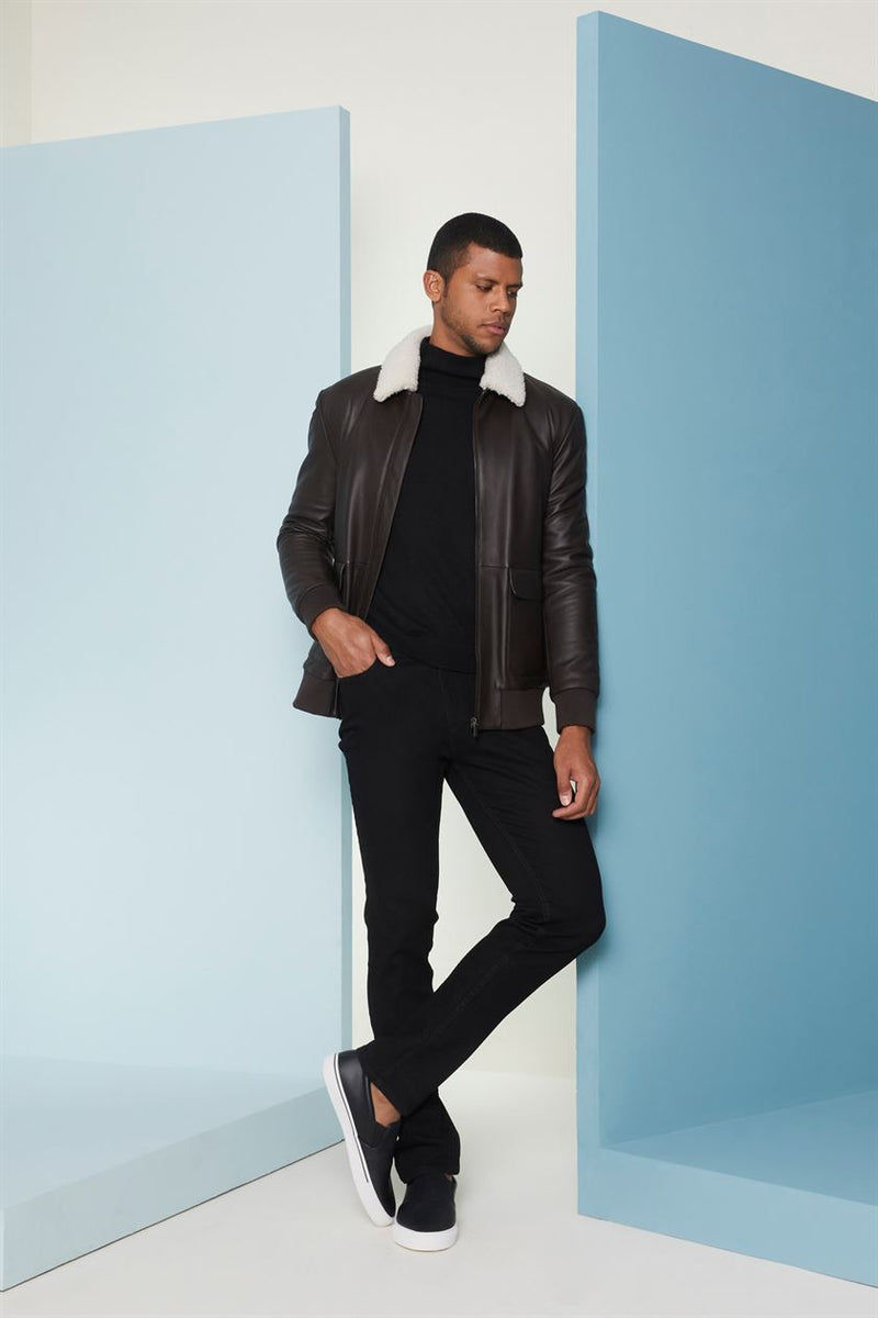 Perona   I   Mens-Outerweareather Jackets-Justin-Pma-Fv21-78465-Dark Brown  AS7603 - Shop Cult Modern