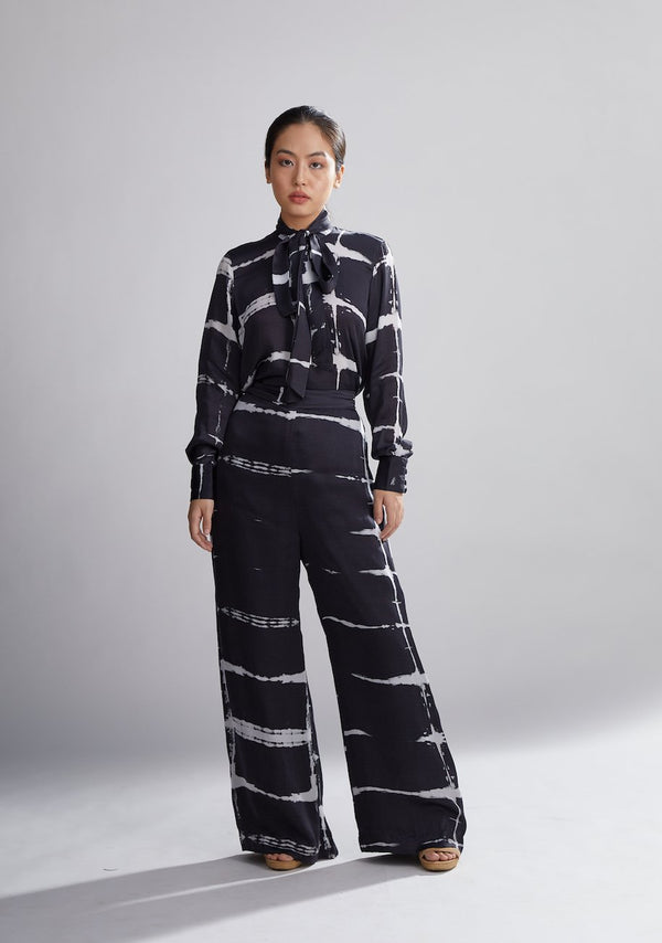 Koai   I   Black And White Shibori Pants - Shop Cult Modern