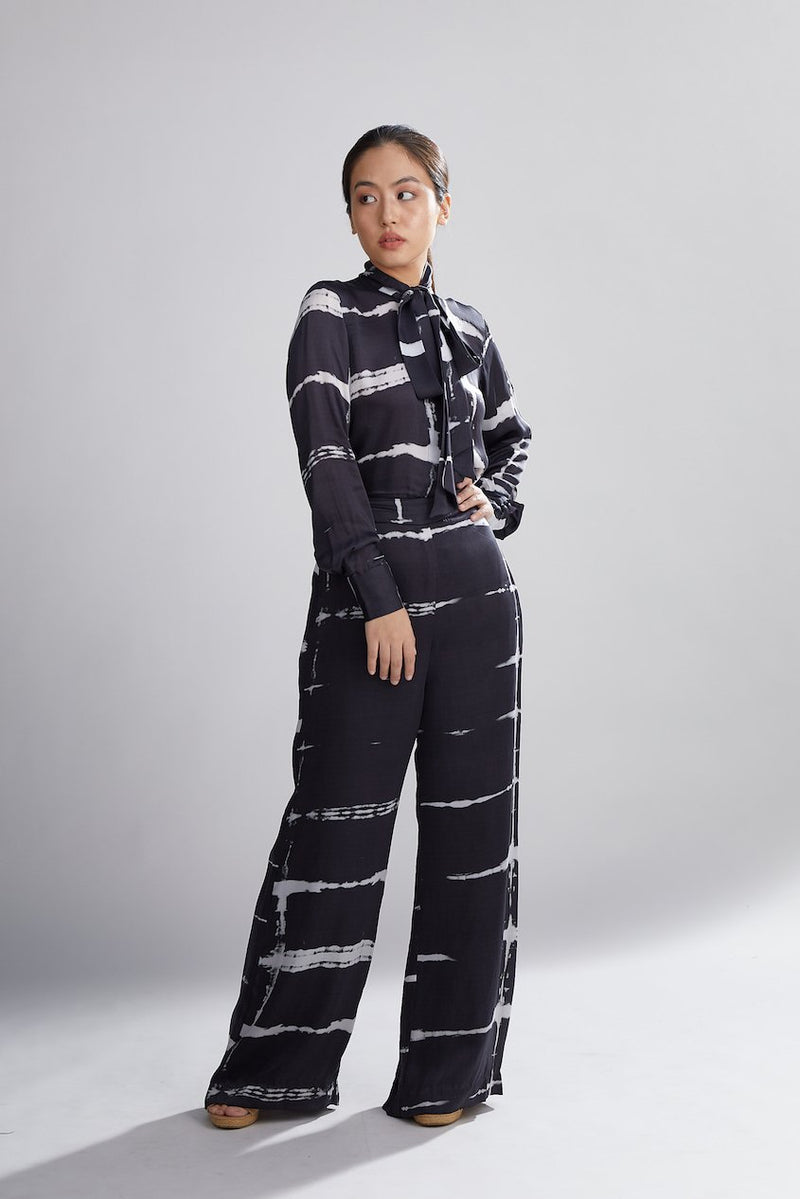 Koai   I   Black And White Shibori Pants - Shop Cult Modern