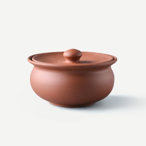 Home Tableware Bowls Atithya-Terracotta Serving Bowl With Lid-Ikai Asai - Shop Cult Modern