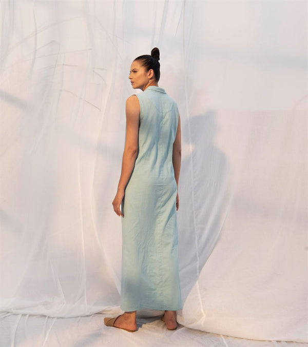 Khara Kapas   I   Atlantis Dress     Sienna Collection Ice Blue KK-PF21-20 - Shop Cult Modern