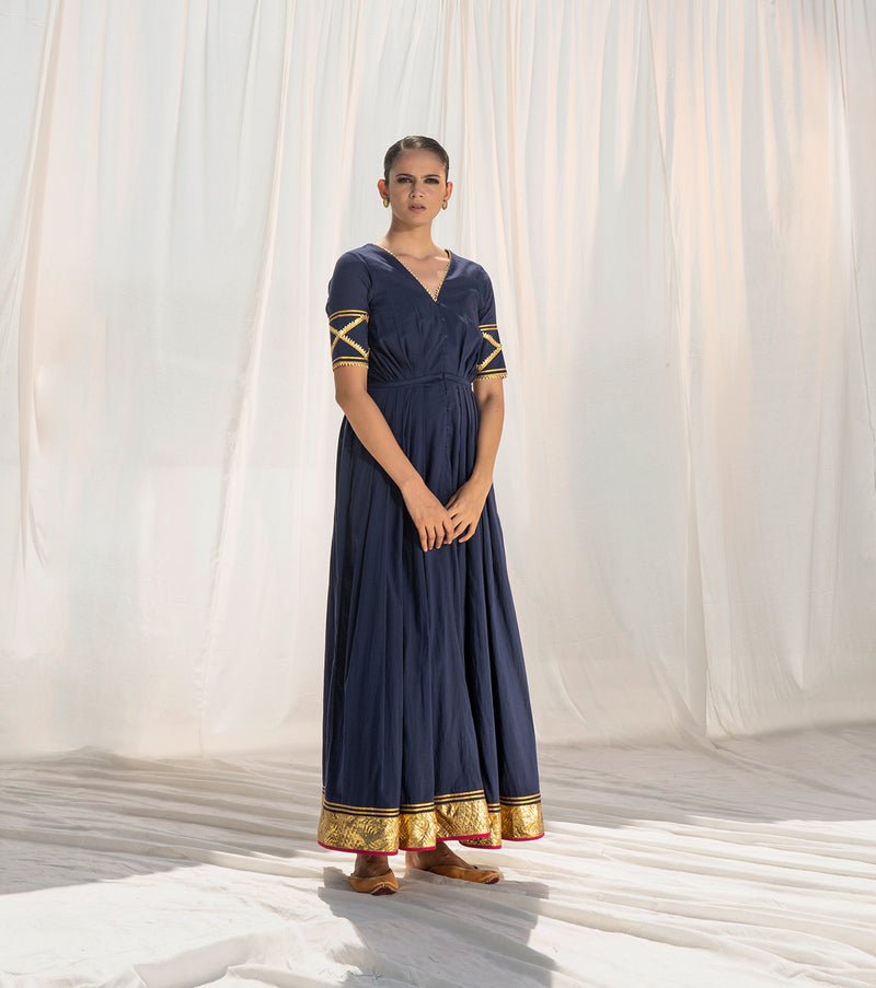 Rohma Pleated Long Dress - Shop Cult Modern
